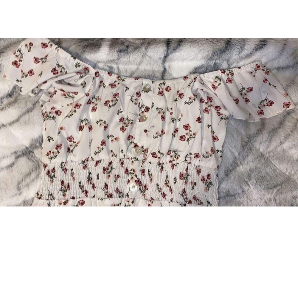 Floral White Sun Dress